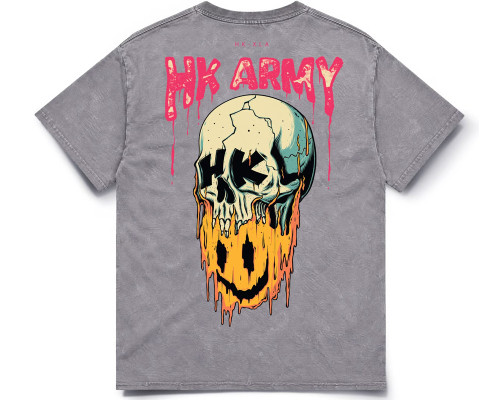 HK Army Premium Acid T-Shirt - Ash Stone