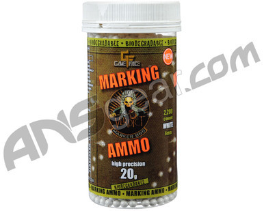 Game Face Verdict .20g Airsoft BB's - 2200 - White