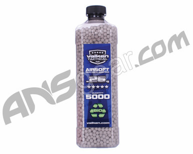 Valken Tactical .25g Bio Airsoft BB's - 5000 - White