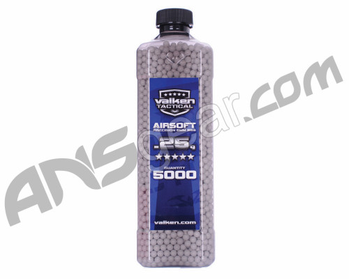 Valken Tactical .25g Airsoft BB's - 5000 - White