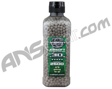 Valken Tactical .30g Bio Airsoft BB's - 2500 - White
