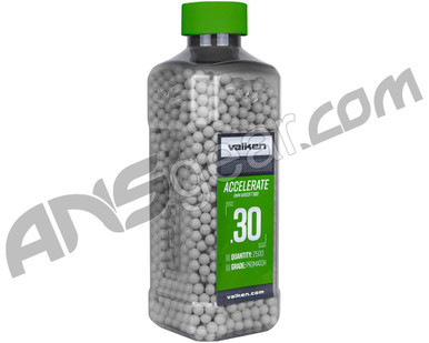 Valken Accelerate .30g Airsoft BB's - 2500 - White (93474)