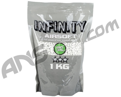 Valken Infinity Bio .30g Airsoft BB's - 3300 - White (98431)