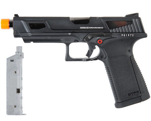 G&G Armament GTP 9 MS Gas Blow Back Airsoft Pistol - Black (GAS-GPM-T9M-BBB-UCM)