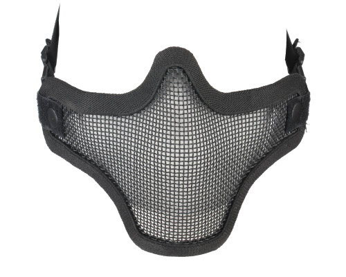 2G Strike Steel Half Airsoft Mask - Black