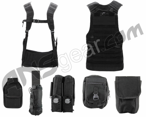 Angel Fat Boy Molle Vest w/ Accessories - Black