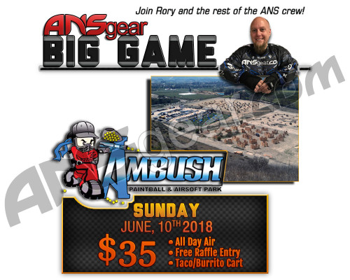 ANSgear Big Game Ticket  - 06/10/18 - AMBUSH PAINTBALL PARK