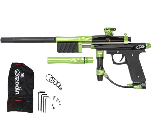 Azodin KP3 SE Kaos Pump Paintball Gun - Polished Black/Polished Green/Dust Black
