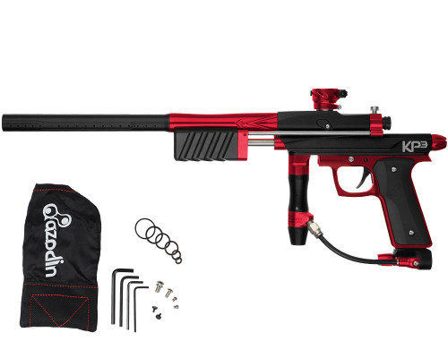 Azodin KP3 SE Kaos Pump Paintball Gun - Dust Black/Polished Red/Dust Red