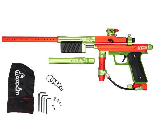 Azodin KP3 SE Kaos Pump Paintball Gun - Dust Orange/Polished Green/Dust Green