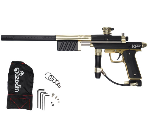 Azodin KP3 SE Kaos Pump Paintball Gun - Dust Black/Polished Gold/Dust Gold