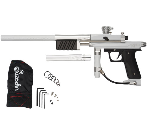 Azodin KP3 Kaos Pump Paintball Gun - White/Dust Silver