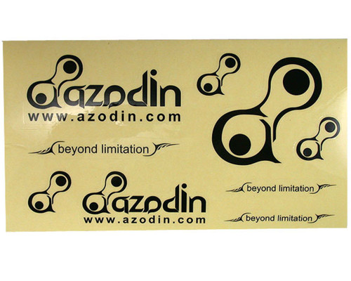 Azodin Paintball Sticker Sheet - Black