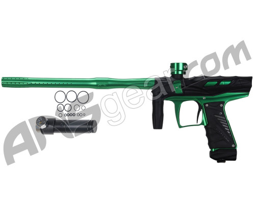 Bob Long 2011 Victory V2 T-Rex Paintball Gun - Dust Black / Polished Lime