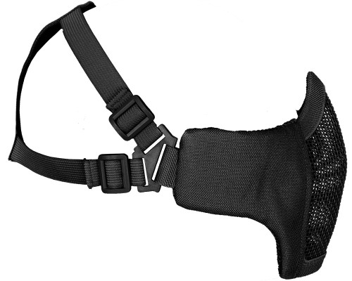 Bravo Airsoft Tactical V3 Strike Metal Mesh Face Mask - Black