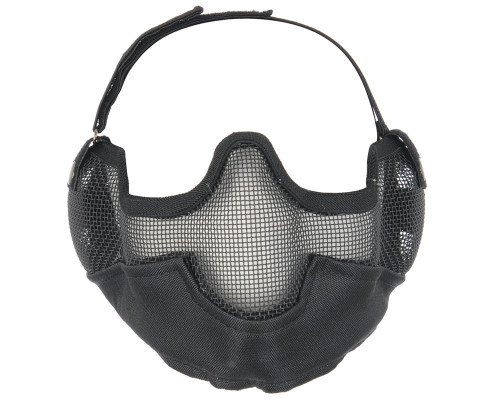 Bravo TacGear V2 Strike Steel Mesh Airsoft Mask - Black