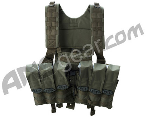 BT Chest Rig Paintball Vest - Olive