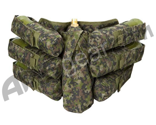 Empire Battle Tested Bandolier 6+1 Paintball Harness - Woodland Digi Camo