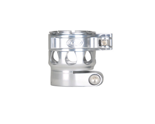 Custom Products Clamping Feed Neck - Planet Eclipse Early Model Ego/Etek Style Thread - Silver