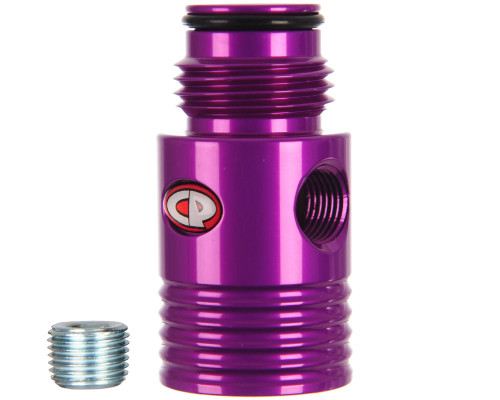 Custom Products Inline Regulator Gauge Port Adapter - Purple