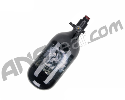 Crossfire SS Carbon Fiber Compressed Air Tank 45/4500 w/ Ninja Ultralite Regulator - Skull Label