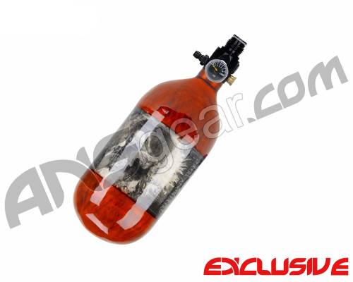 Crossfire SS Graffiti Series Carbon Fiber Compressed Air Tank 45/4500 - Burnt Orange