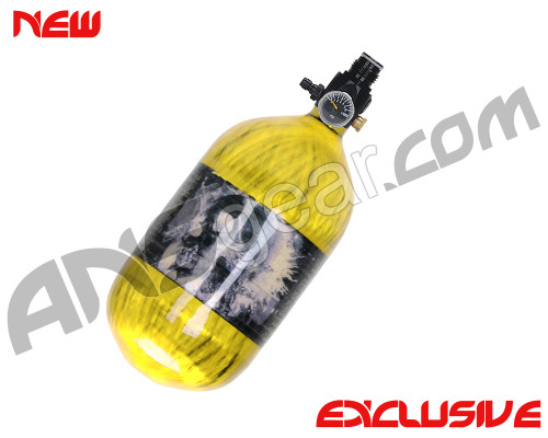 Crossfire SS Graffiti Series Carbon Fiber Compressed Air Tank 68/4500 - Gold Member