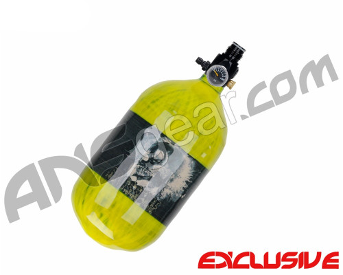 Crossfire SS Graffiti Series Carbon Fiber Compressed Air Tank 68/4500 - Neon Yellow
