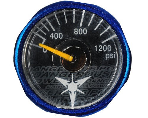 Dangerous Power 1200 PSI Gauge - Blue