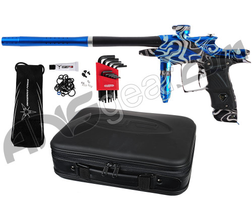 Dangerous Power Fusion Elite Paintball Gun w/ FREE Damascus Laser Engraving - Blue/Black