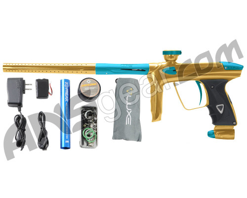 DLX Luxe 2.0 Paintball Gun - Gold/Dust Teal