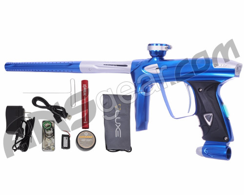 DLX Luxe 2.0 OLED Paintball Gun - Blue/Dust White