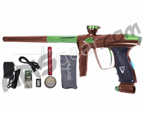 DLX Luxe 2.0 OLED Paintball Gun - Brown/Slime Green
