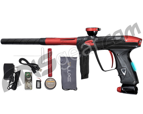 DLX Luxe 2.0 OLED Paintball Gun - Carbon Fiber/Dust Red