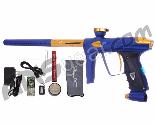 DLX Luxe 2.0 OLED Paintball Gun - Dust Blue/Gold