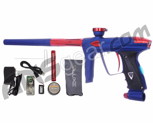 DLX Luxe 2.0 OLED Paintball Gun - Dust Blue/Red