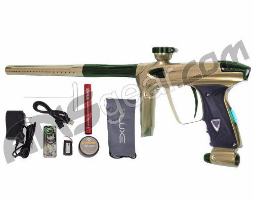 DLX Luxe 2.0 OLED Paintball Gun - Desert Sand/British Racing Green