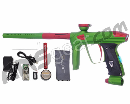 DLX Luxe 2.0 OLED Paintball Gun - Dust Slime Green/Dust Red