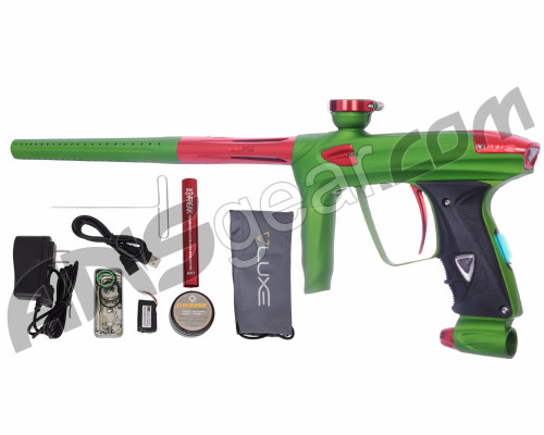 DLX Luxe 2.0 OLED Paintball Gun - Dust Slime Green/Red