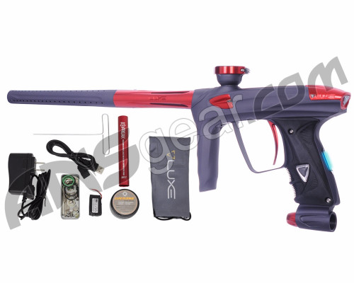 DLX Luxe 2.0 OLED Paintball Gun - Dust Titanium/Red