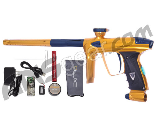 DLX Luxe 2.0 OLED Paintball Gun - Gold/Dust Gun Metal