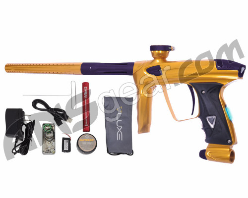 DLX Luxe 2.0 OLED Paintball Gun - Gold/Dust Eggplant