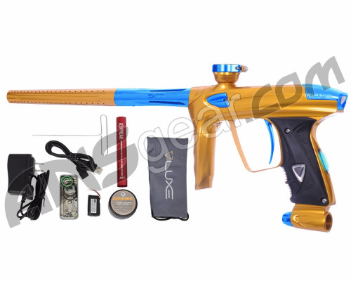 DLX Luxe 2.0 OLED Paintball Gun - Gold/Teal