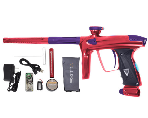 DLX Luxe 2.0 OLED Paintball Gun - Red/Dust Purple