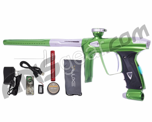 DLX Luxe 2.0 OLED Paintball Gun - Slime Green/Dust White