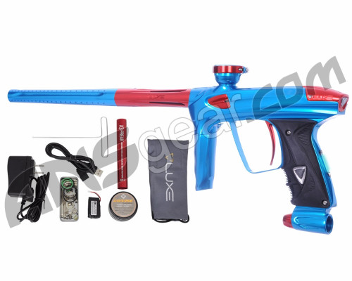 DLX Luxe 2.0 OLED Paintball Gun - Teal/Red