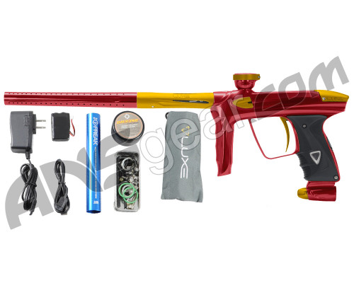 DLX Luxe 2.0 Paintball Gun - Red/Dust Gold