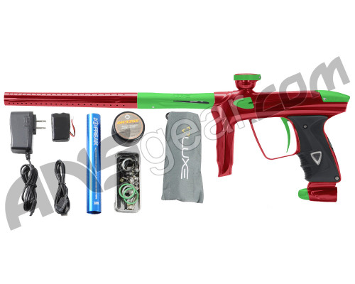 DLX Luxe 2.0 Paintball Gun - Red/Dust Slime Green