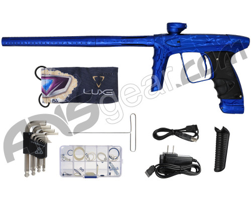 DLX Luxe Ice Paintball Gun - LE 3D Splash Dust Blue/Polished Blue