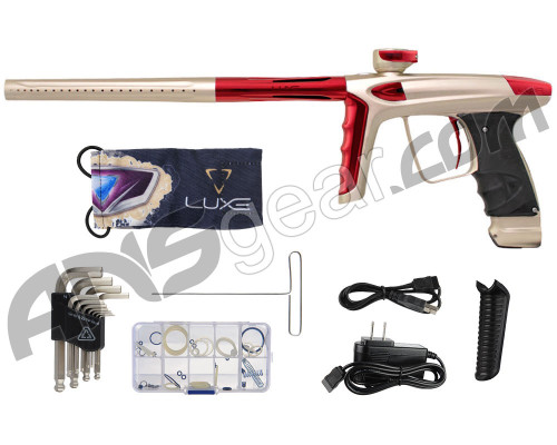 DLX Luxe Ice Paintball Gun - Dust Champagne/Red